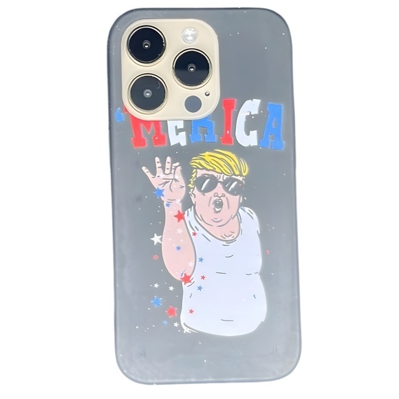 Unleash Your Patriotic Spirit: iPhone 14 Pro Merica Trump Patriotic Trump Case - Picture 2 of 2